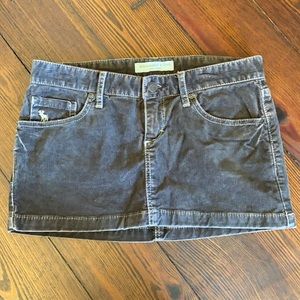 Corduroy mini skirt